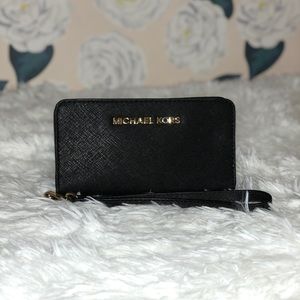 Michael Kors Black Wristlet